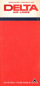 Delta Air Lines System Timetable 1975  May 1