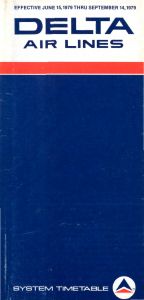 Delta Air Lines System Timetable 1979 June 15