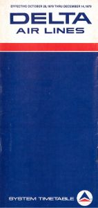 Delta Air Lines System Timetable 1979 October 28