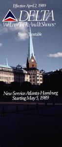 Delta Air Lines System Timetable April 2, 1989