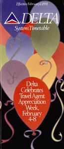 Delta Air Lines System Timetable February 1, 1991