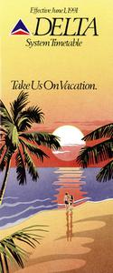 Delta Air Lines System Timetable June 1, 1991
