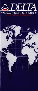 Delta Air Lines Worldwide Timetable November 1, 1992