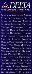 Delta Air Lines Worldwide Timetable June 1, 1993