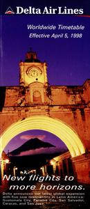 Delta Air Lines Worldwide Timetable April 5, 1998