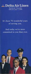 Delta Air Lines Worldwide Timetable June 1, 1999