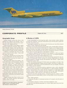 Hughes Airwest corporate profile 1977