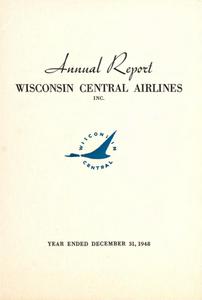 Wisconsin Central Airlines Annual Report 1948