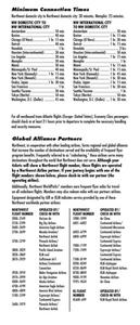 Northwest Airlines System Timetable January 7, 2003
