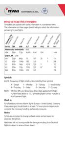 Northwest Airlines System Timetable June 8, 2006