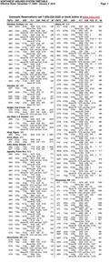 Northwest Airlines System Timetable December 17, 2009