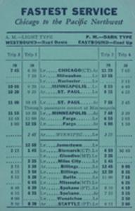 Northwest Airlines Schedule 1935 June 1