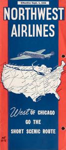 Northwest Airlines Schedule 1936 September 1