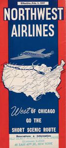 Northwest Airlines Schedule 1937 February 1