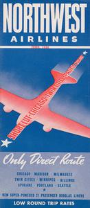 Northwest Airlines Schedule 1939 June 15