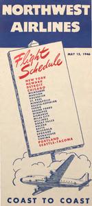Northwest Airlines Flight Schedule 1946 May 15