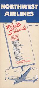 Northwest Airlines Flight Schedule 1946 August 1