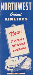 Northwest Orient Airlines Flight Schedule 1948 July 1