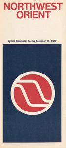Northwest Orient Airlines System Timetable 1982 December 16