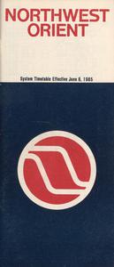 Northwest Orient System Timetable 1985 June 6