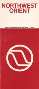 Northwest Orient System Timetable 1985 September 3