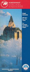 Northwest Airlines Flight Schedule 1996 December 18