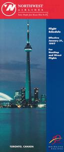 Northwest Airlines Flight Schedule 1997 January 31