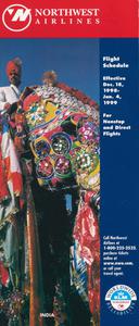 Northwest Airlines Flight Schedule 1998 December 18