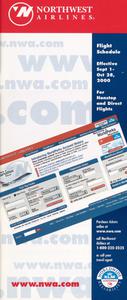 Northwest Airlines Flight Schedule 2000 September 1