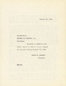 Western Air Express Annual Report 1928
