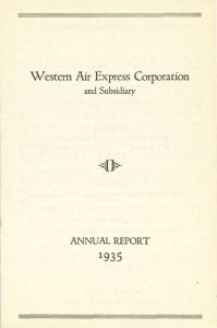 Western Air Express Annual Report 1935
