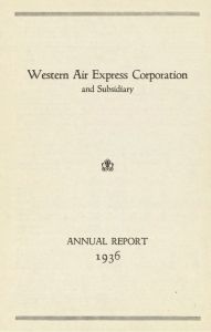 Western Air Express Annual Report 1936