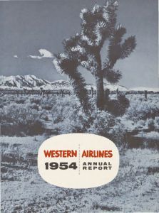 Western AirLines Annual Report 1954