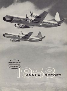 Western Air Lines Annual Report 1958