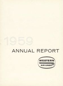 Western Air Lines Annual Report 1959