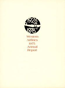 Western Airlines Annual Report 1975