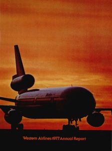 Western Airlines Annual Report 1977
