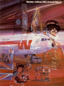 Western Airlines Annual Report 1980