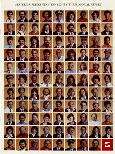 Western Airlines Annual Report 1983