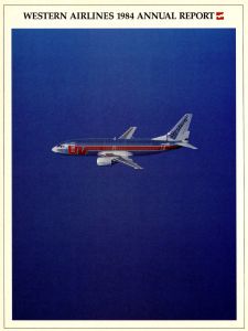 Western Airlines Annual Report 1984