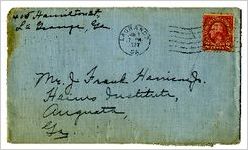 Correspondence - Dorothy Harrison to J. Frank Harrison, Jr.