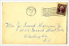 Correspondence - Gladys Harrison Partridge to J. Frank Harrison, Jr.
