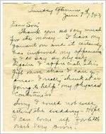 Correspondence - Dorothy Harrison to J. Frank Harrison, Jr.
