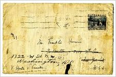 Correspondence - Alain Locke to J. Frank Harrison, Jr.