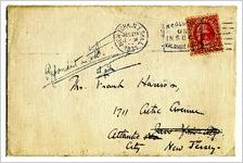 Correspondence - Alain Locke to J. Frank Harrison, Jr.