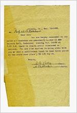 Letters Pertaining to the Knights of Pythias (A Masonic Lodge)