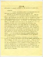 Document: Application of A. U. to the Trustees of Slater Fund