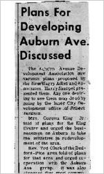 Auburn Avenue - Newspaper Clippings