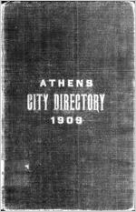 Directory, city of Athens, Georgia [1909]