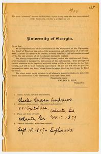 Andrews, Charles Renean, b. 1879, Vol. 1, p. 137-140